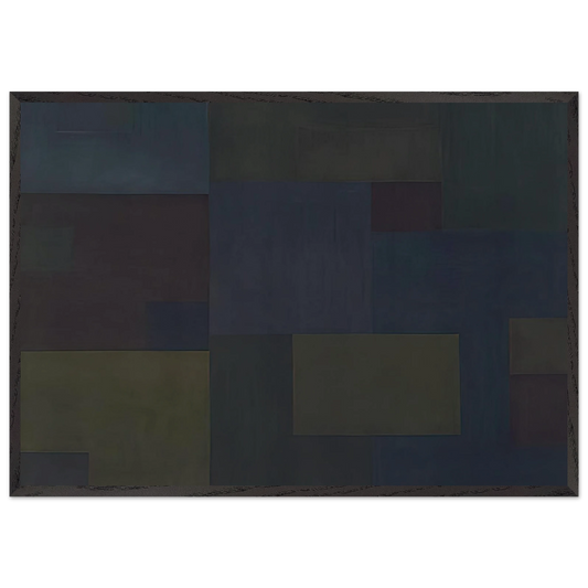 Number 17 - 1953 - Ad Reinhardt Framed Art Print – Black Wooden Frame - Default Title - -Framed Art Print