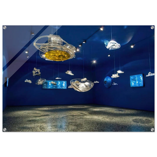 Hydrospatial Cities - 2009 - Gyula Kosice Acrylic Print - 70x100 cm / 28x40″ inches | Gyula Kosice Wall Art | Gyula Kosice Prints