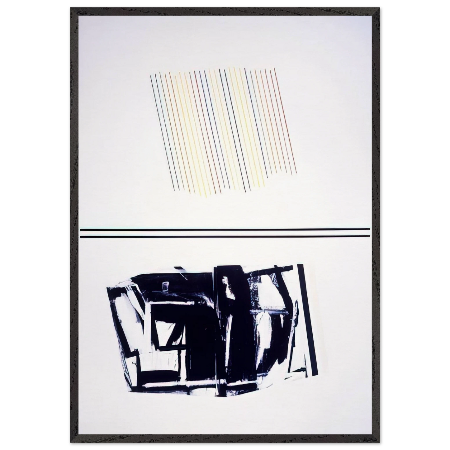 Mother Of All Paintings - 1990 - Ronnie Landfield Framed Art Print – Black Wooden Frame - Default Title - -Framed Art Print