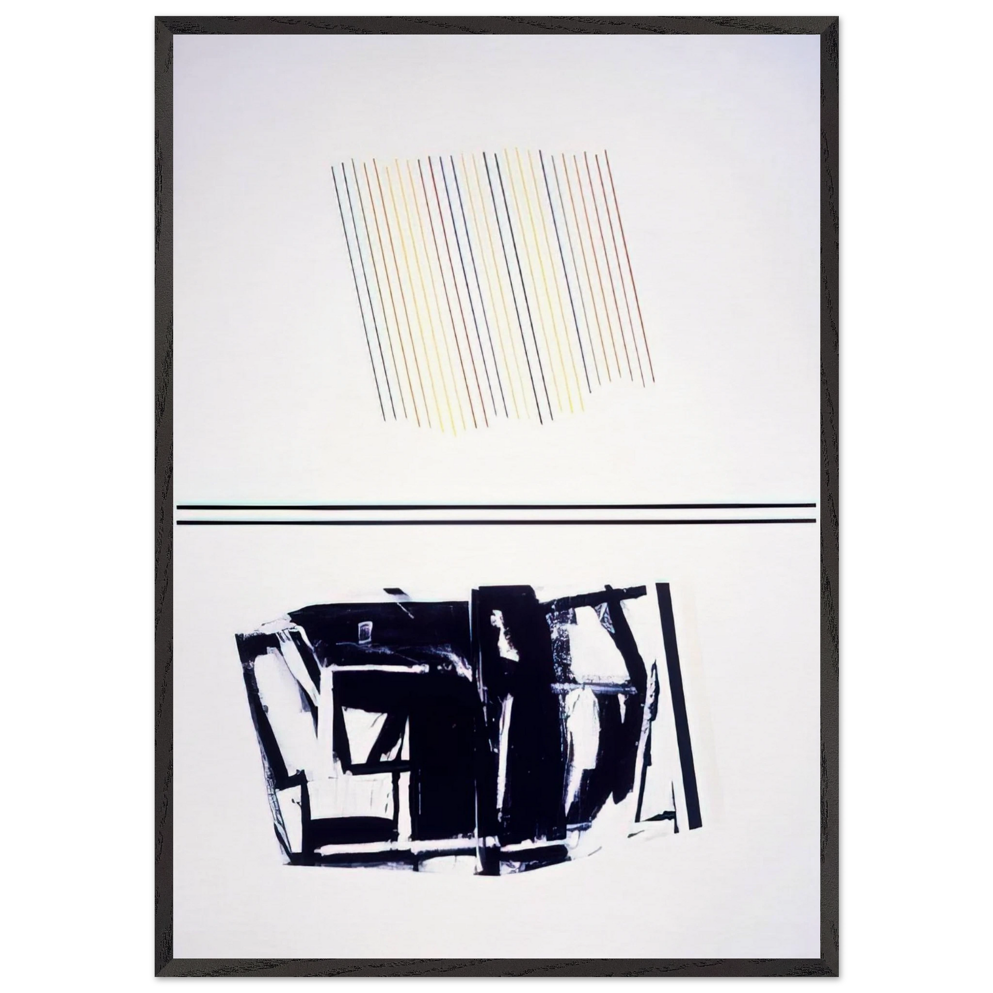 Mother Of All Paintings - 1990 - Ronnie Landfield Framed Art Print – Black Wooden Frame - Default Title - -Framed Art Print