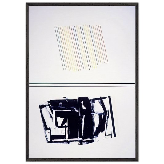 Mother Of All Paintings - 1990 - Ronnie Landfield Framed Art Print – Black Wooden Frame - Default Title - -Framed Art Print