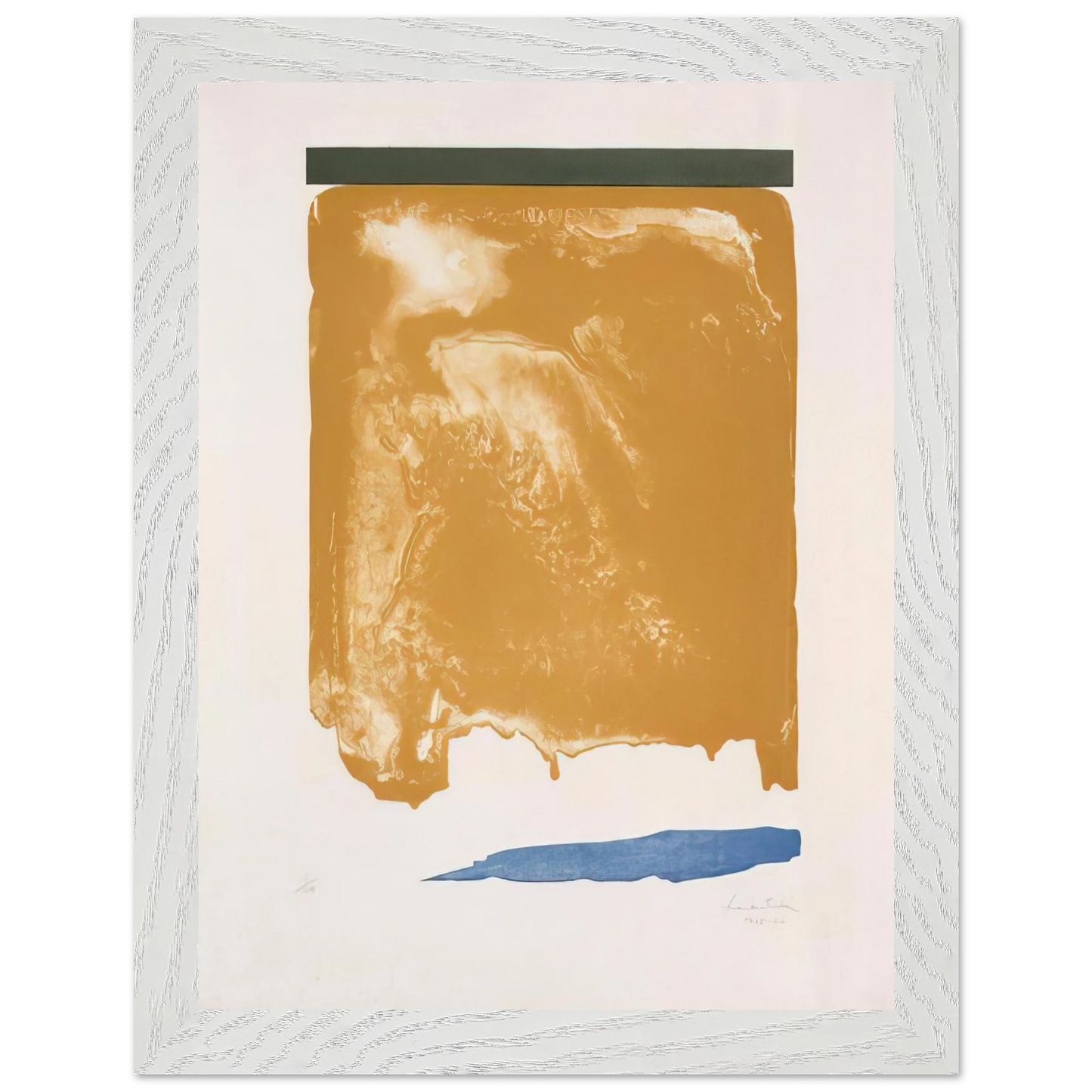 Helen Frankenthaler - Persian Garden - 1966 Wall art - 50x70 cm / 20x28 inches - Premium Wooden Framed Poster With Fine Art Paper - Wood frame