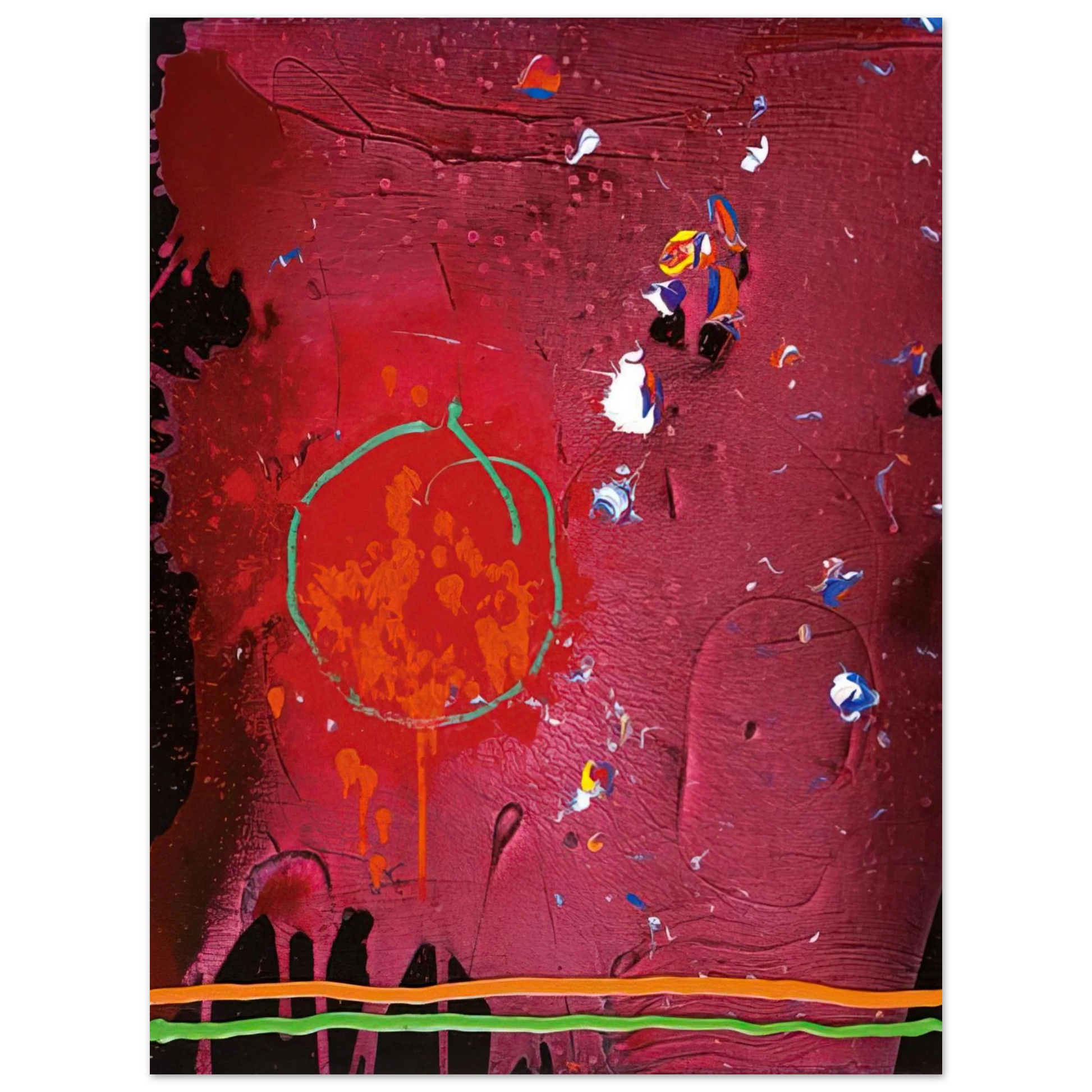 John Hoyland - One Life - 5.11.07 - 2007 Fine Art Poster - Default Title