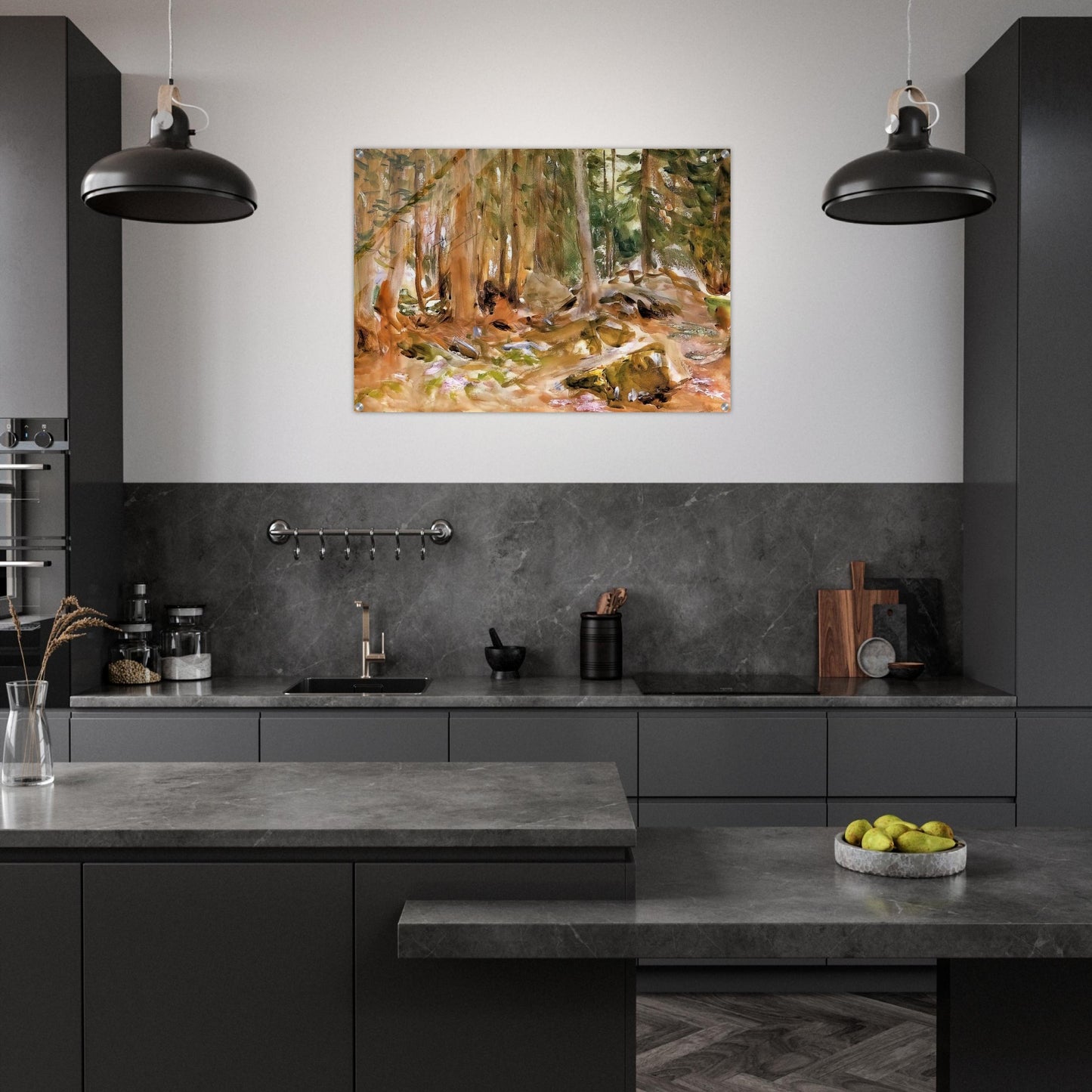 Pine Forest - John Singer Sargent Acrylic Print - 70x100 cm / 28x40″ inches