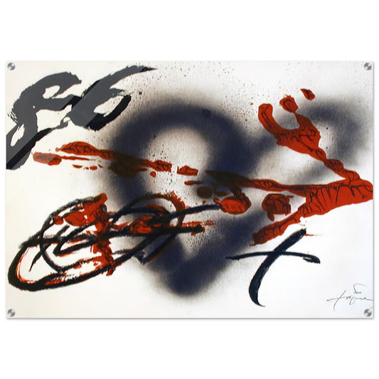COEUR ET FLECHE 1985 - Antoni Tapies Acrylic Print - 70x100 cm / 28x40″ inches | Antoni Tapies Wall Art | Antoni Tapies Prints