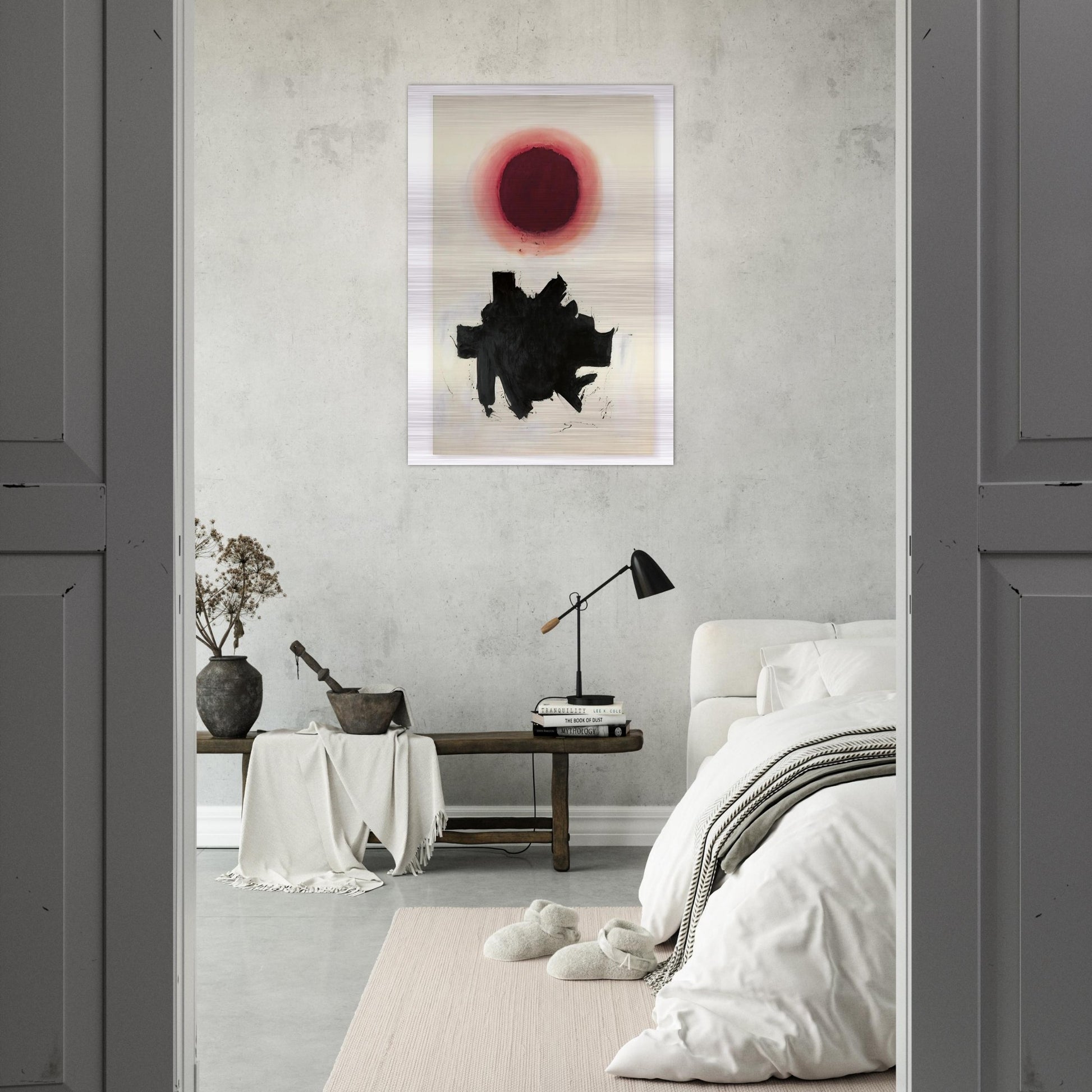 Cool Blast - 1960 - Adolph Gottlieb Brushed Aluminum Print - 70x100 cm / 28x40 inches | Adolph Gottlieb Aluminum Print | Adolph Gottlieb Prints