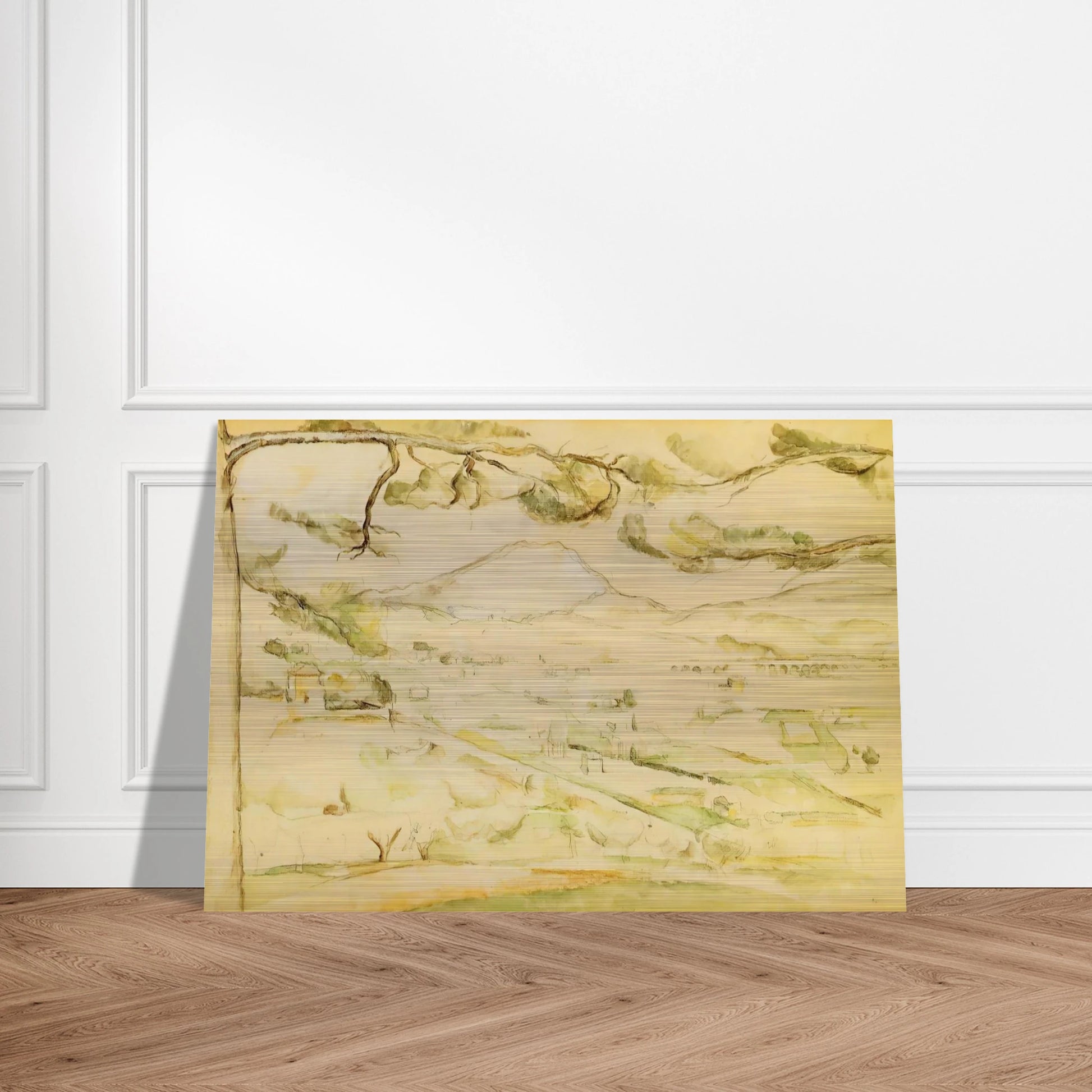 The Arc Valley - Paul Cézanne Brushed Aluminum Print - 70x100 cm / 28x40 inches | Paul Cézanne Aluminum Print | Paul Cézanne Prints