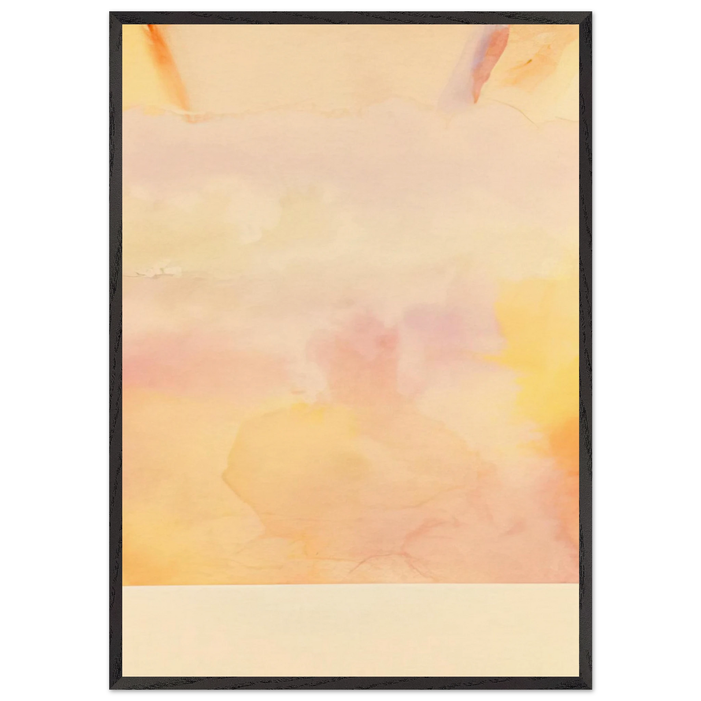 Pale Dunes - 1970 - Ronnie Landfield Framed Art Print – Black Wooden Frame - Default Title - -Framed Art Print