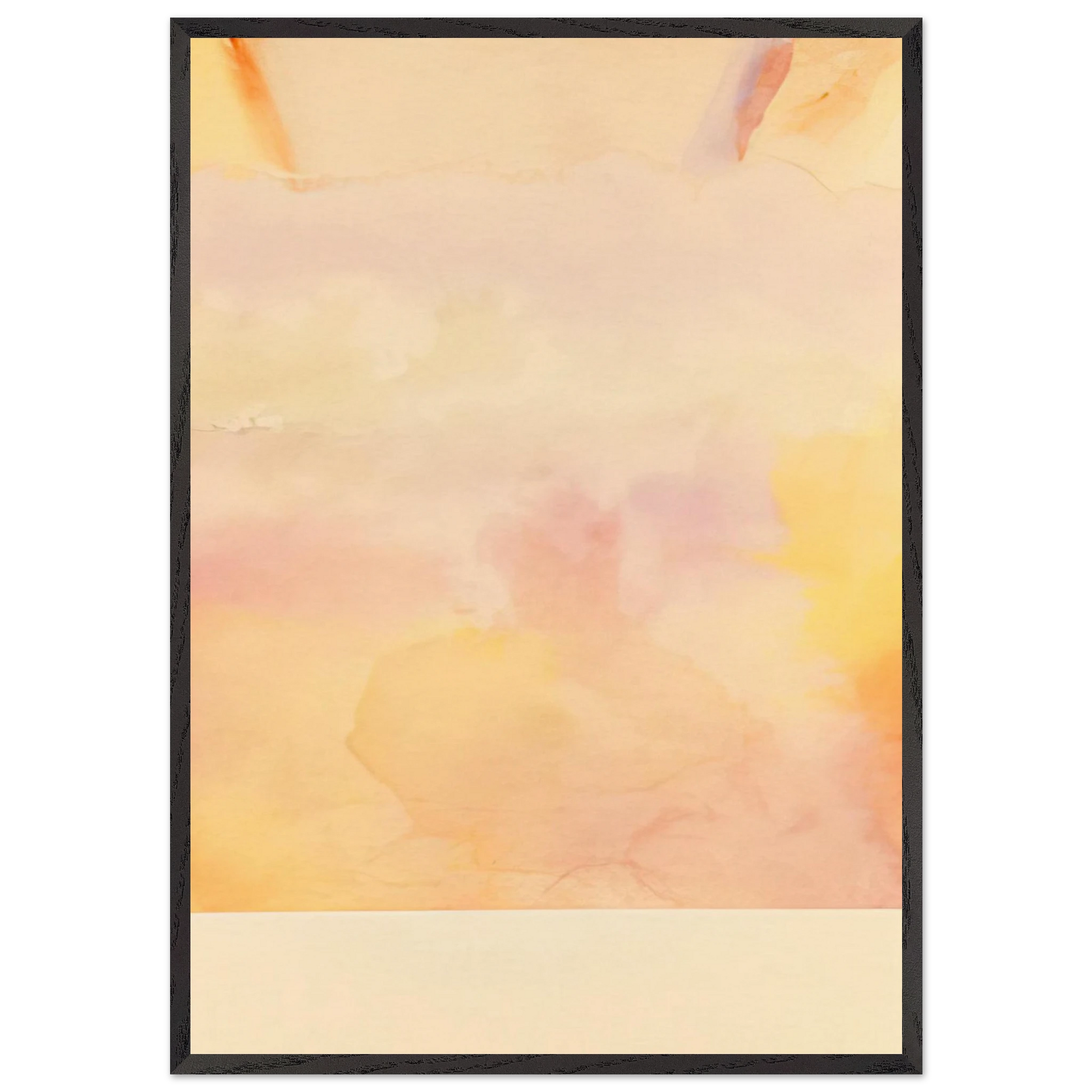 Pale Dunes - 1970 - Ronnie Landfield Framed Art Print – Black Wooden Frame - Default Title - -Framed Art Print