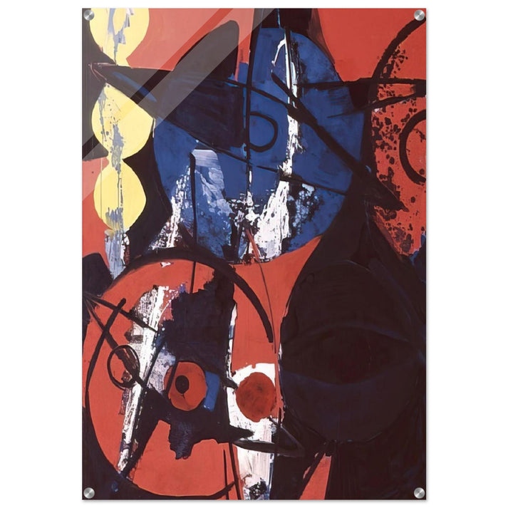 Blaufeuer - 1964 - Ernst Wilhelm Nay Acrylic Print - 70x100 cm / 28x40″ inches | Ernst Wilhelm Nay Wall Art | Ernst Wilhelm Nay Prints
