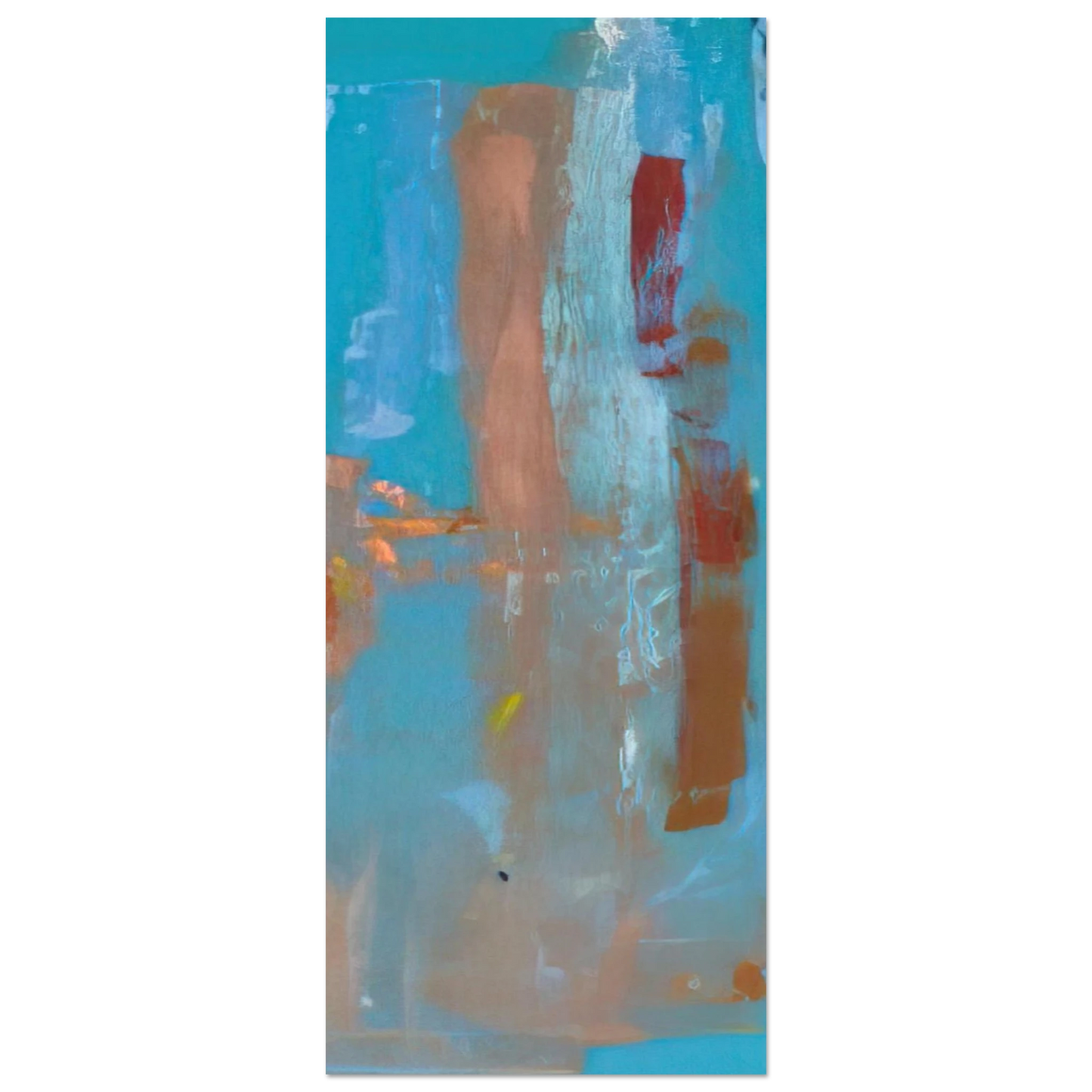 Helen Frankenthaler - In on Blue - 1976 Wall art - 25x60 cm / 10x24 inches - Fine Art Poster - -
