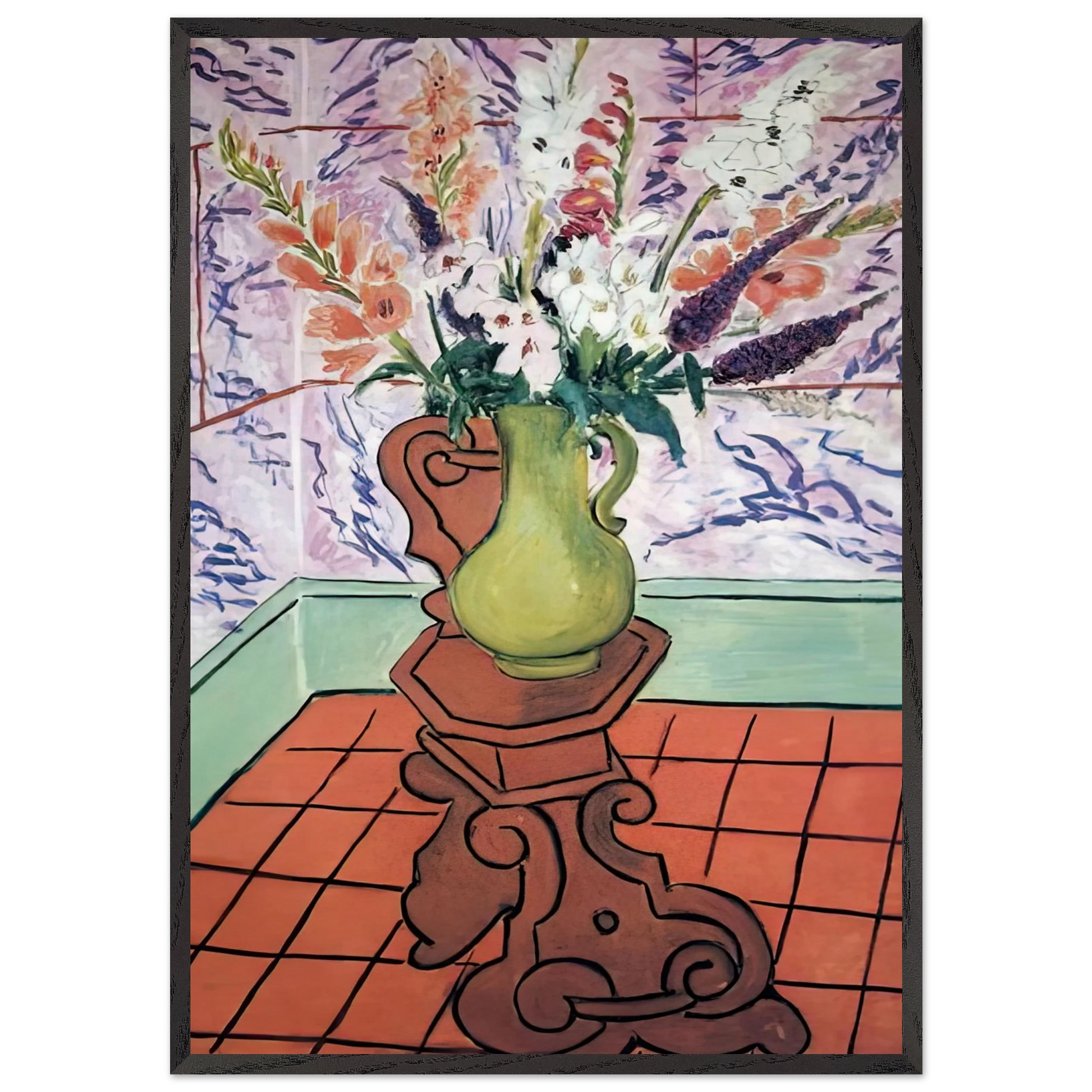 STILL LIFE 6 N1 - Henri Matisse Framed Art Print – Black Wooden Frame - Default Title - -Framed Art Print