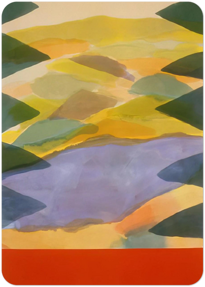 Imagination's Door - 1980 By Ronnie Landfield Pack of 10 Post Cards | Ronnie Landfield Post Cards | A6 (10.5 x 14.8 cm) - 4.1 x 5.8 inches