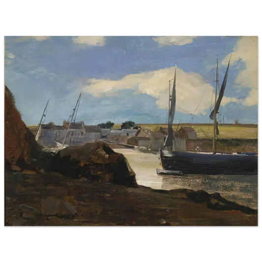 Odilon Redon - THE PORT OF MORGAT 1882 Fine Art Poster - Default Title