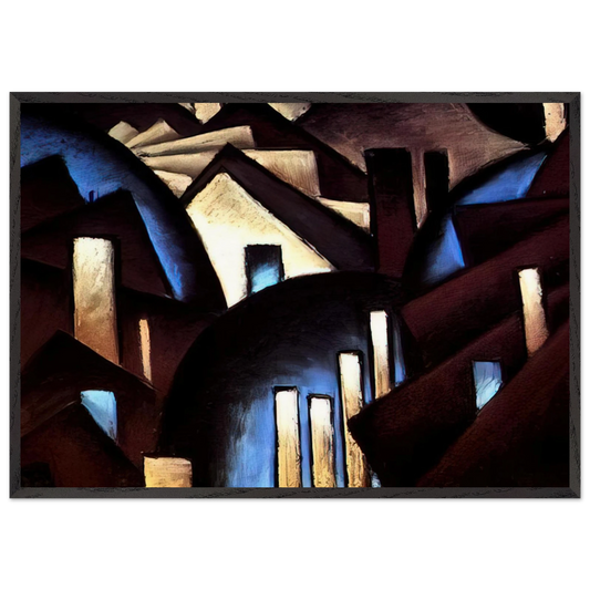 Nature Symbolized or Reefs - 1924 - Arthur Dove Framed Art Print – Black Wooden Frame - Default Title - -Framed Art Print