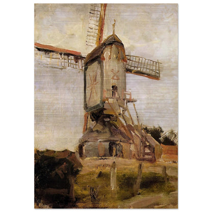 Mill of Heeswijk Sun - Piet Mondrian Brushed Aluminum Print - 70x100 cm / 28x40 inches | Piet Mondrian Aluminum Print | Piet Mondrian Prints
