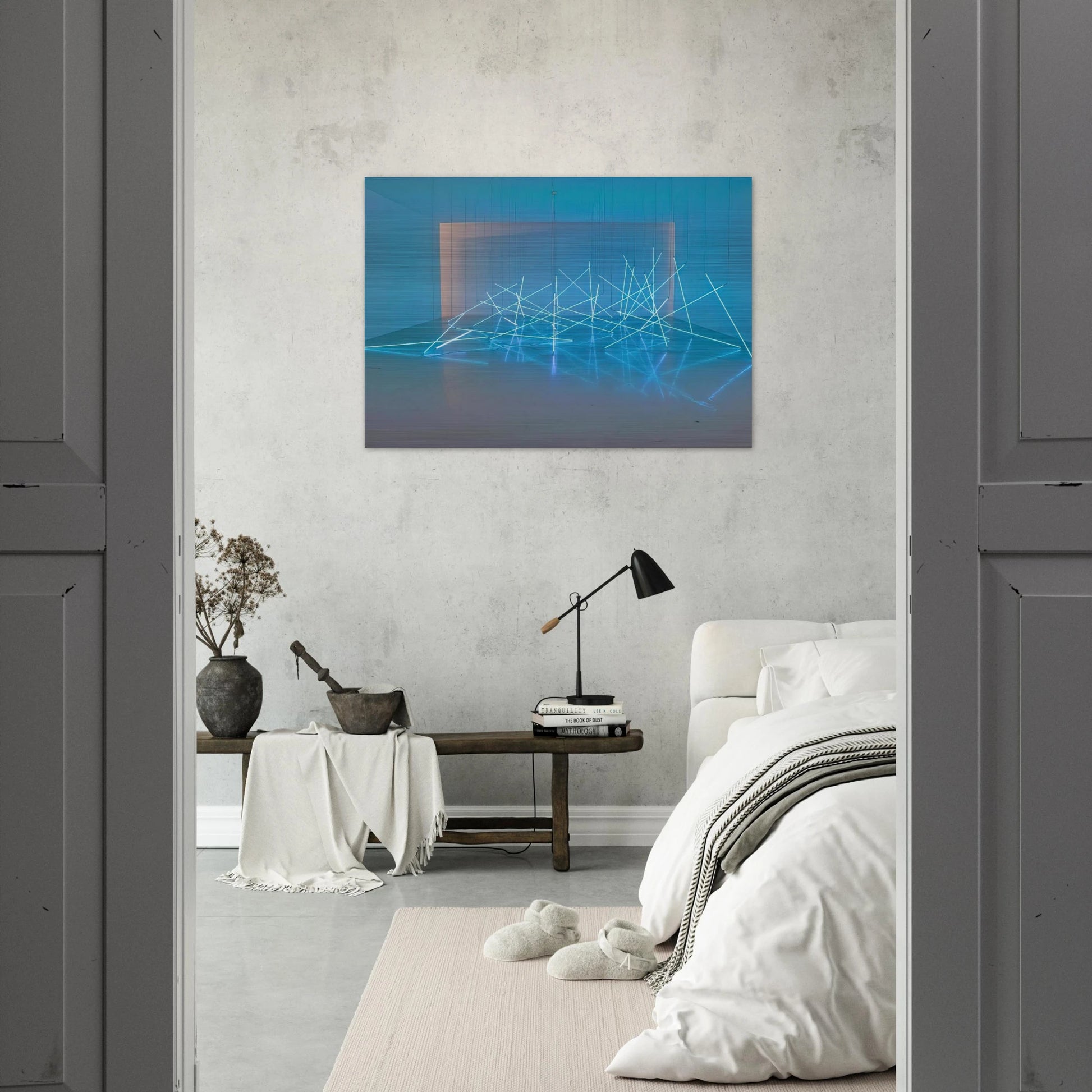 Avalanche - 1996 - Francois Morellet Brushed Aluminum Print - 70x100 cm / 28x40 inches | Francois Morellet Aluminum Print | Francois Morellet Prints