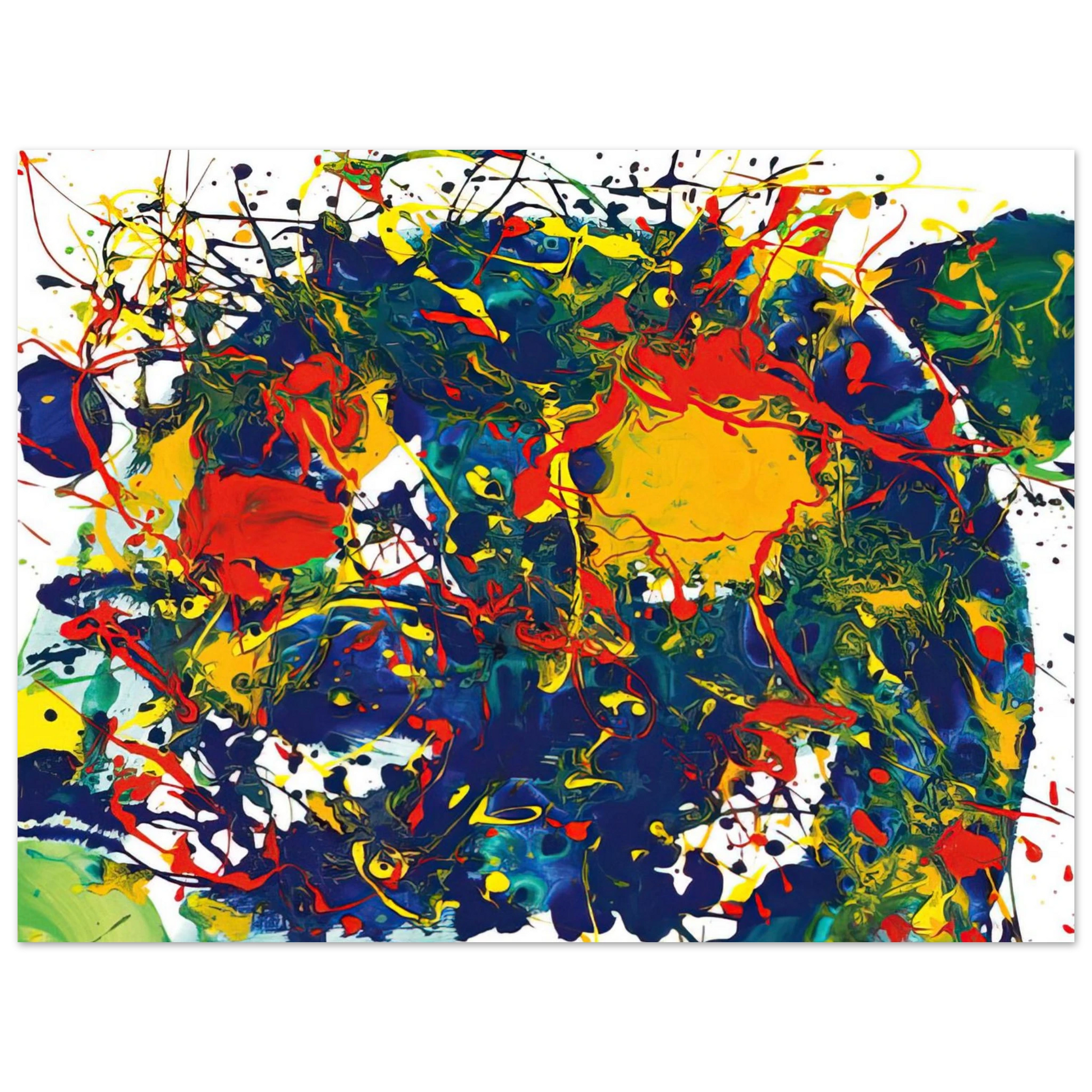 Sam Francis - Untitled  SFP94-43  SF94-044  Fine Art Poster - Default Title