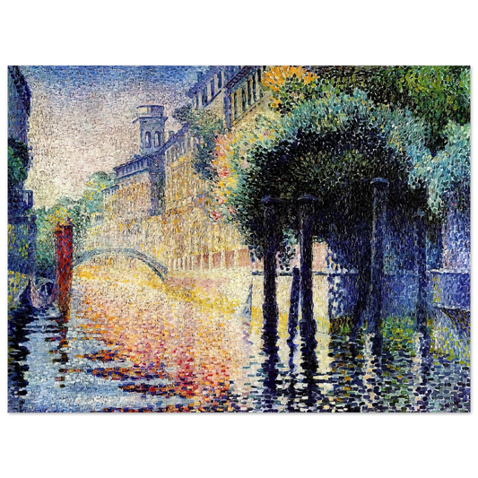 Henri-Edmond Cross - Rio San Trovaso, Venice Fine Art Poster - Default Title