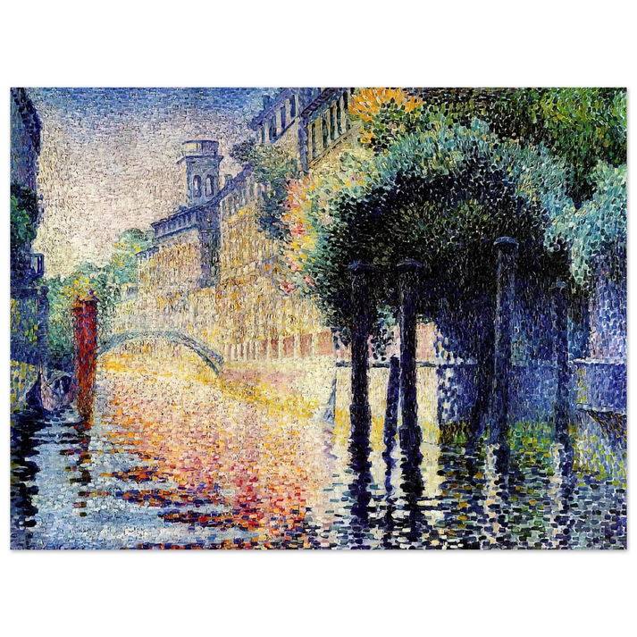 Henri-Edmond Cross - Rio San Trovaso, Venice  75x100 cm / 30x40inches Fine Art Poster