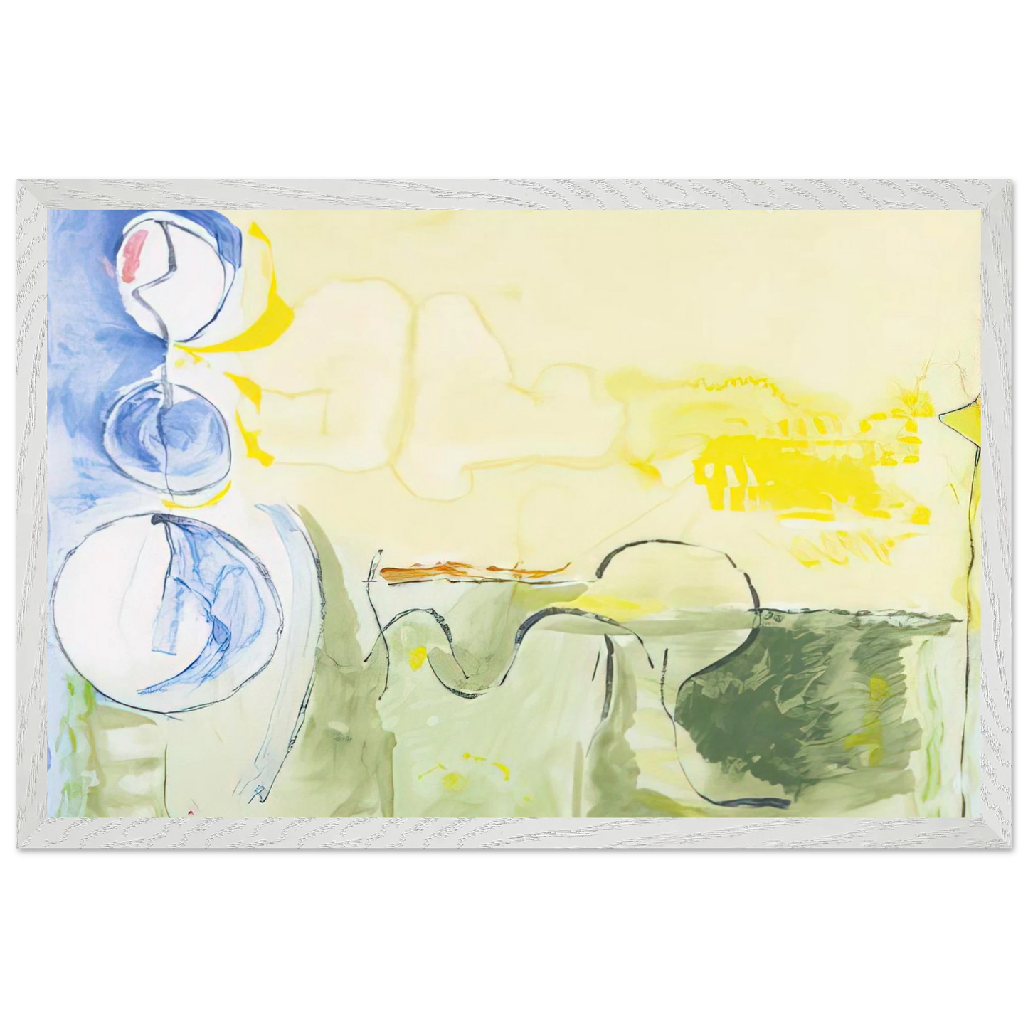 Helen Frankenthaler - Flotilla - 2006 Wall art - 40x40 cm / 16x16 inches - Fine Art Poster - -