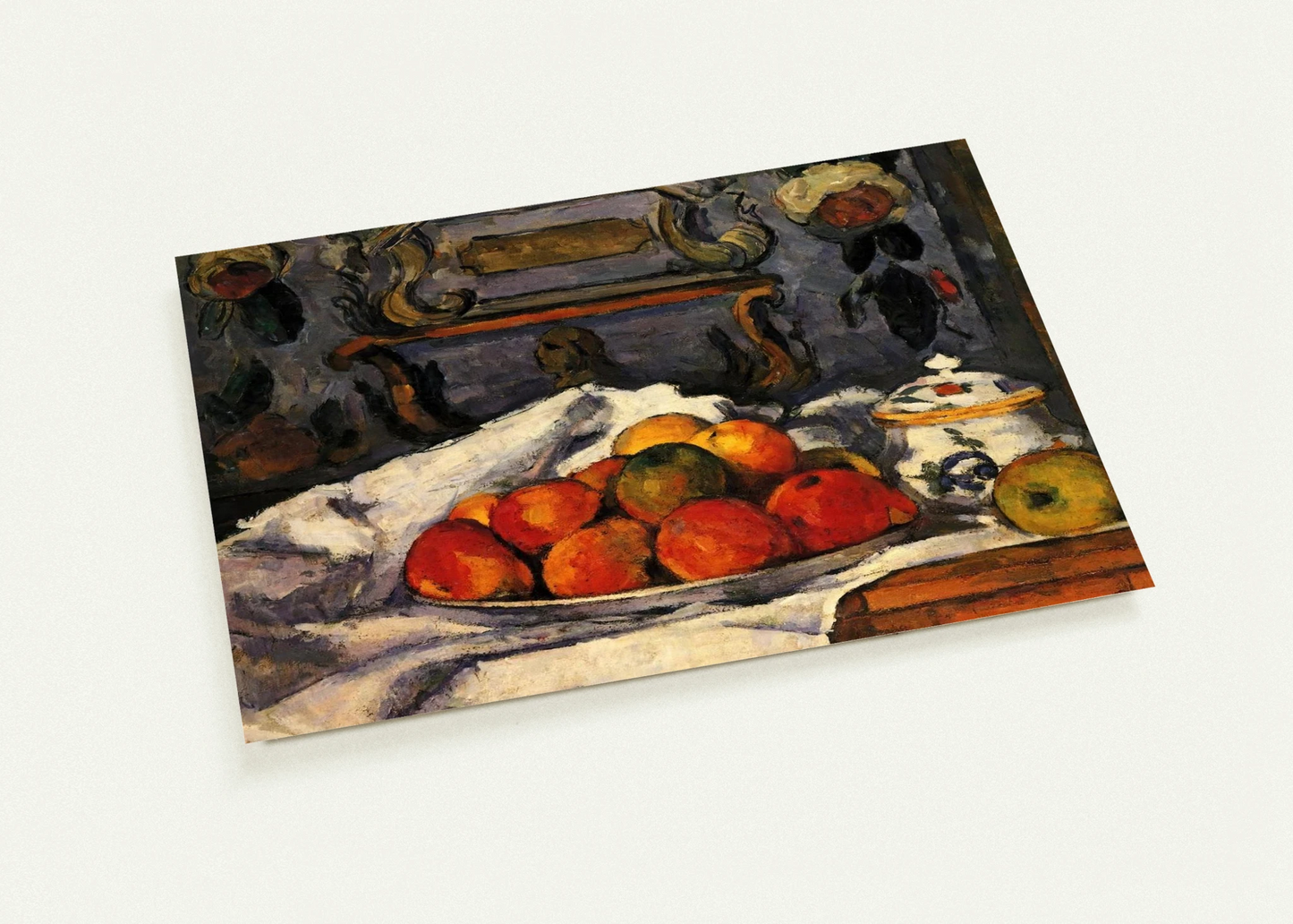 Dish of Apples By Paul Cézanne Pack of 10 Post Cards | Paul Cézanne Post Cards | A6 (10.5 x 14.8 cm) - 4.1 x 5.8 inches
