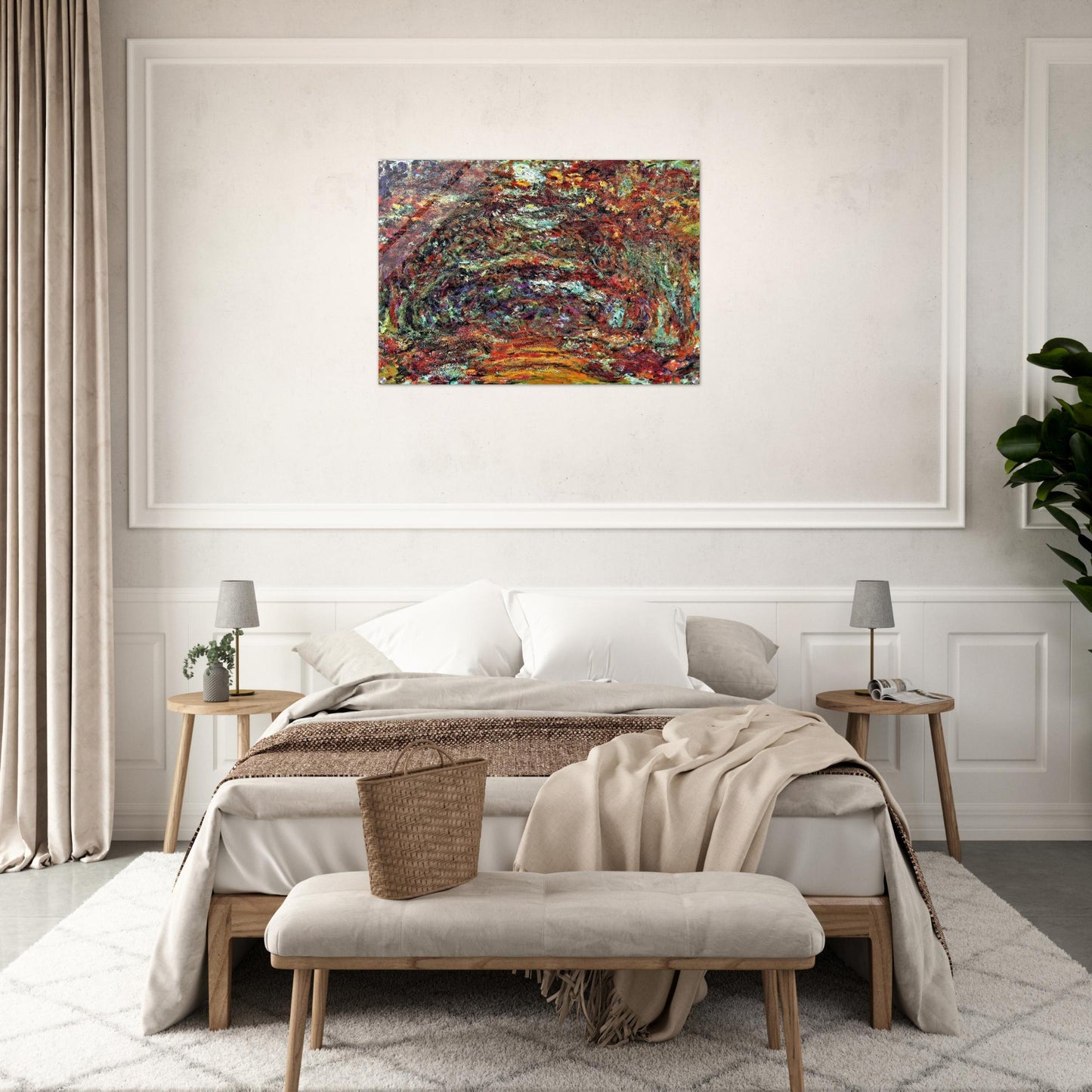 The Rose Path, Giverny - claude monet Acrylic Print - 70x100 cm / 28x40″ inches