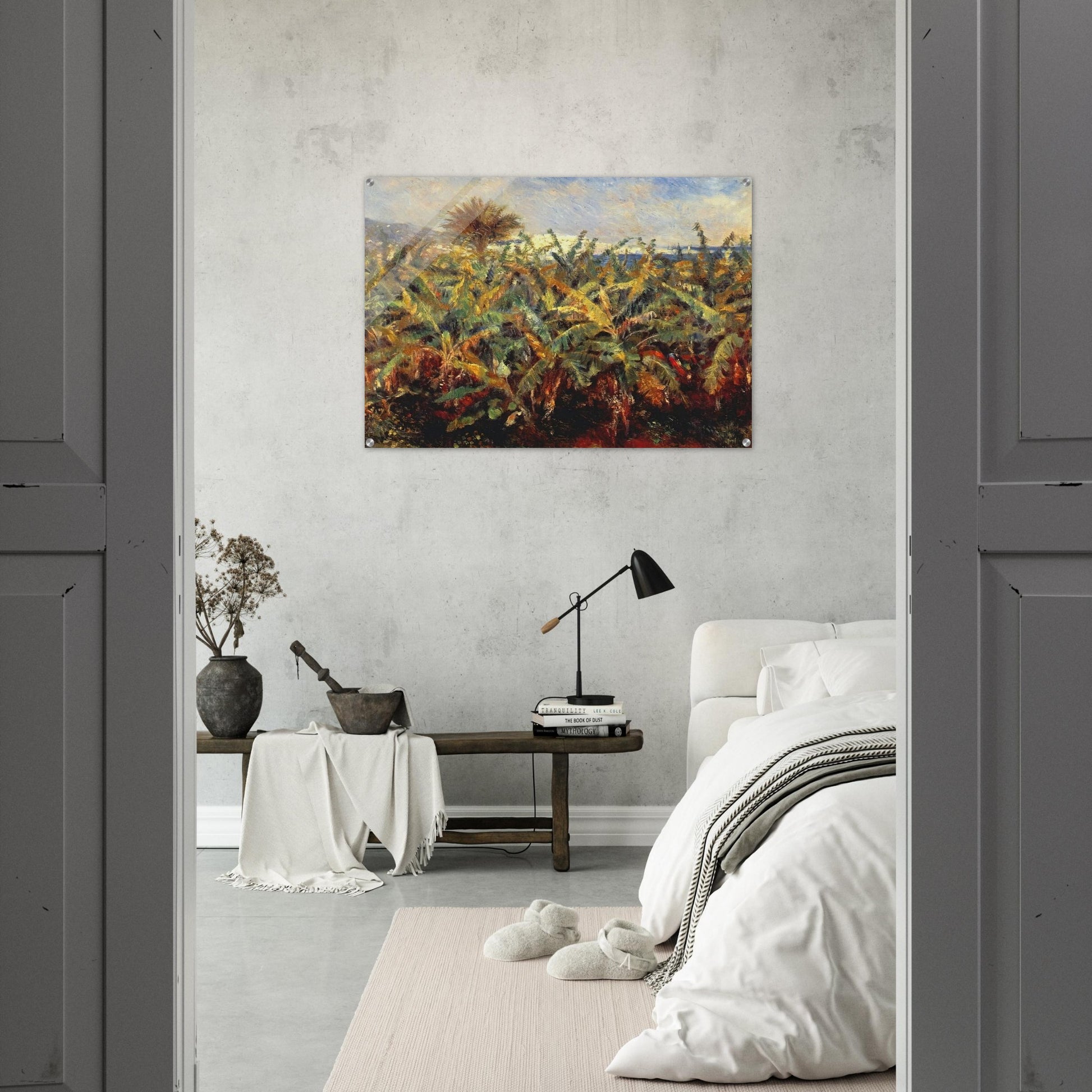 Field of Banana Trees - Pierre-Auguste Renoir Acrylic Print - 70x100 cm / 28x40″ inches | Pierre-Auguste Renoir Wall Art | Pierre-Auguste Renoir Prints