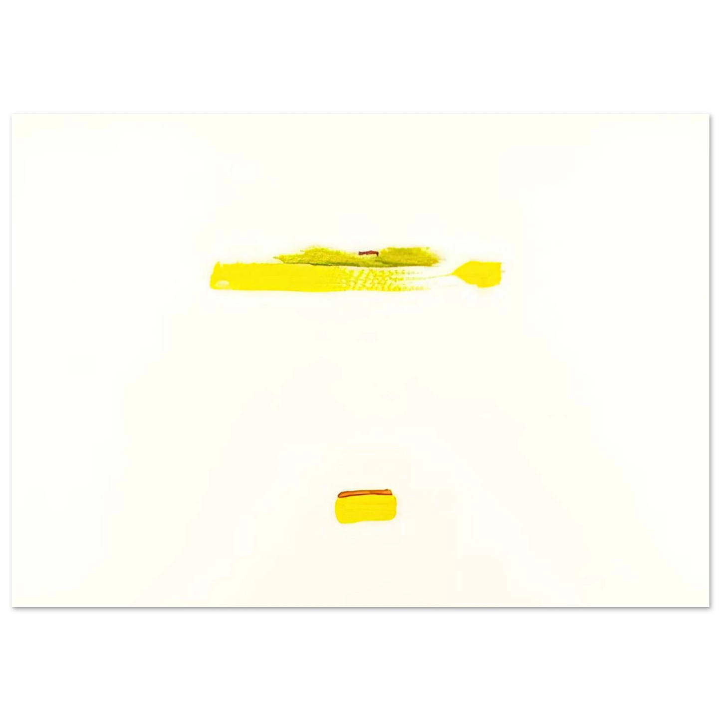 Helen Frankenthaler - New York III - 1972 Wall art - 13x18 cm / 5x7 inches - Premium Wooden Framed Poster With Fine Art Paper - White frame