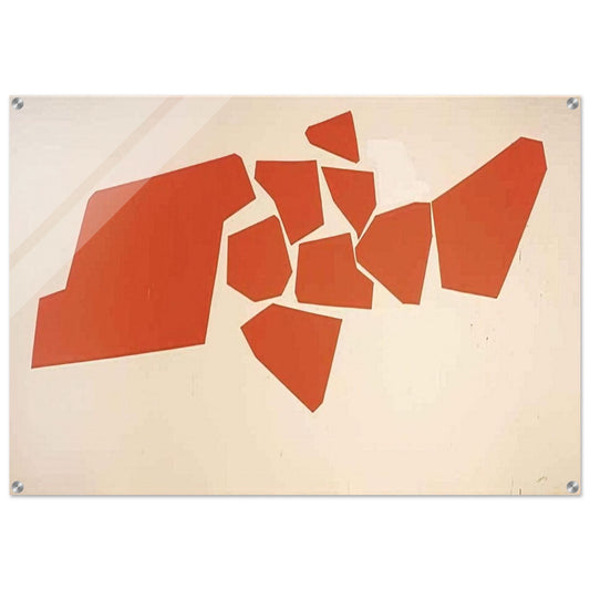 Large Fragemented Shapes - 1968 - Robert Goodnough Acrylic Print - 70x100 cm / 28x40″ inches