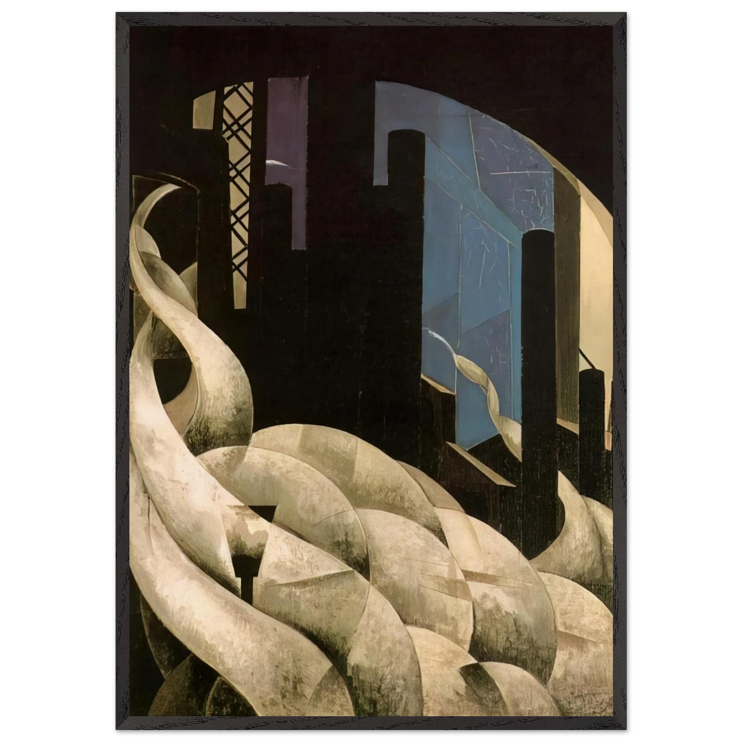 Incense of a New Church - 1921 - Charles Demuth Framed Art Print – Black Wooden Frame - Default Title - -Framed Art Print
