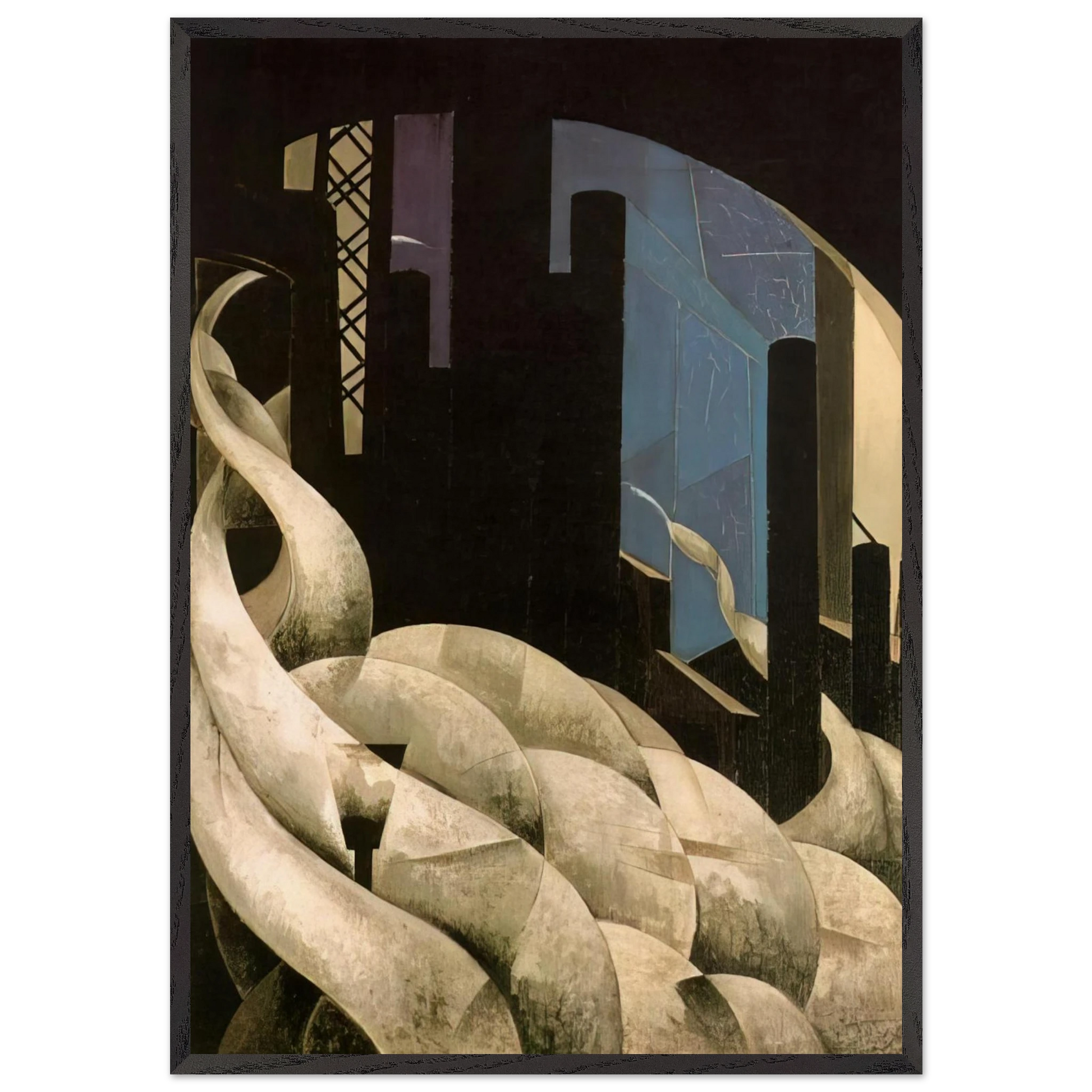 Incense of a New Church - 1921 - Charles Demuth Framed Art Print – Black Wooden Frame - Default Title - -Framed Art Print