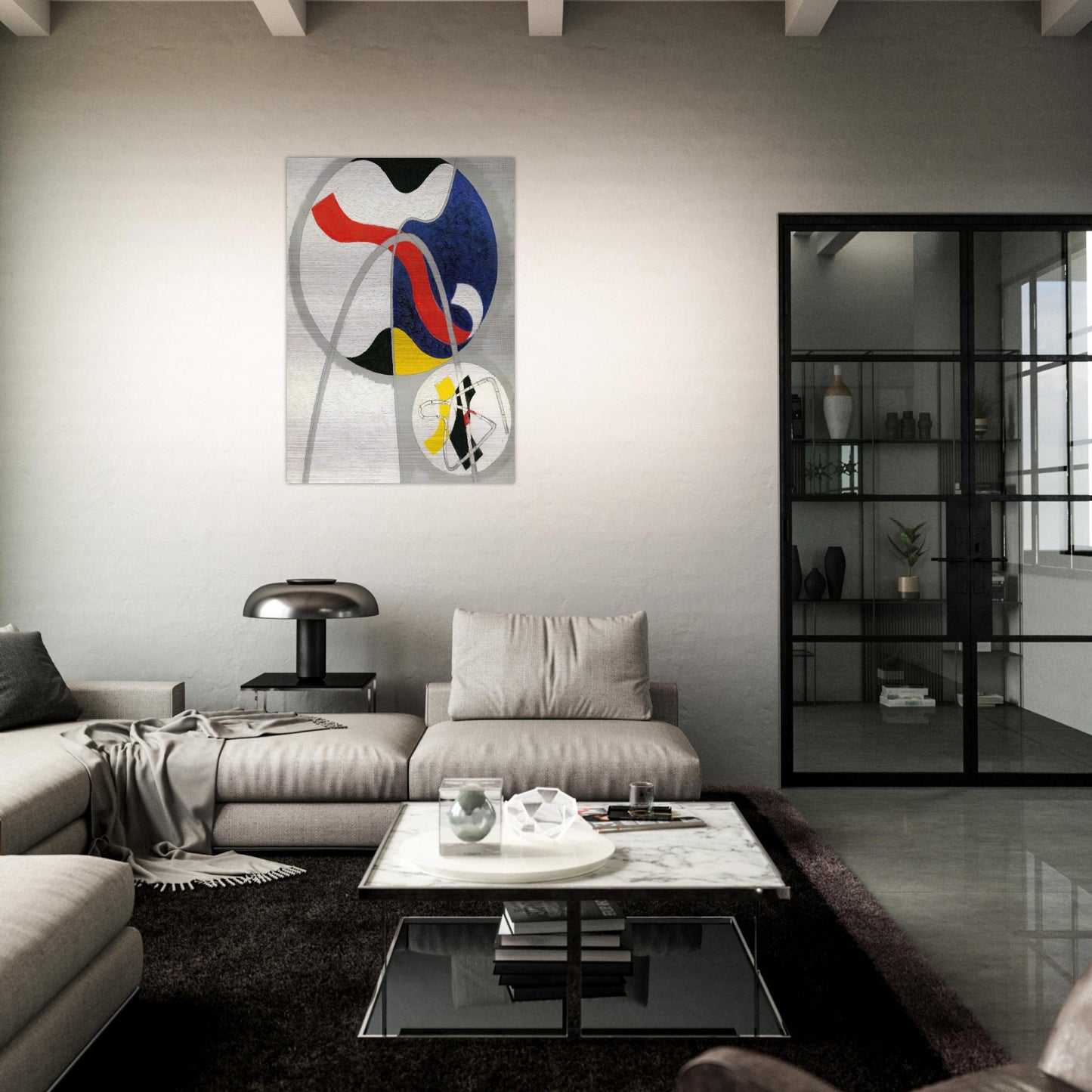 Project for the sculpture Bennett - Laszlo Moholy-Nagy Brushed Aluminum Print - 70x100 cm / 28x40 inches | Laszlo Moholy-Nagy Aluminum Print | Laszlo Moholy-Nagy Prints