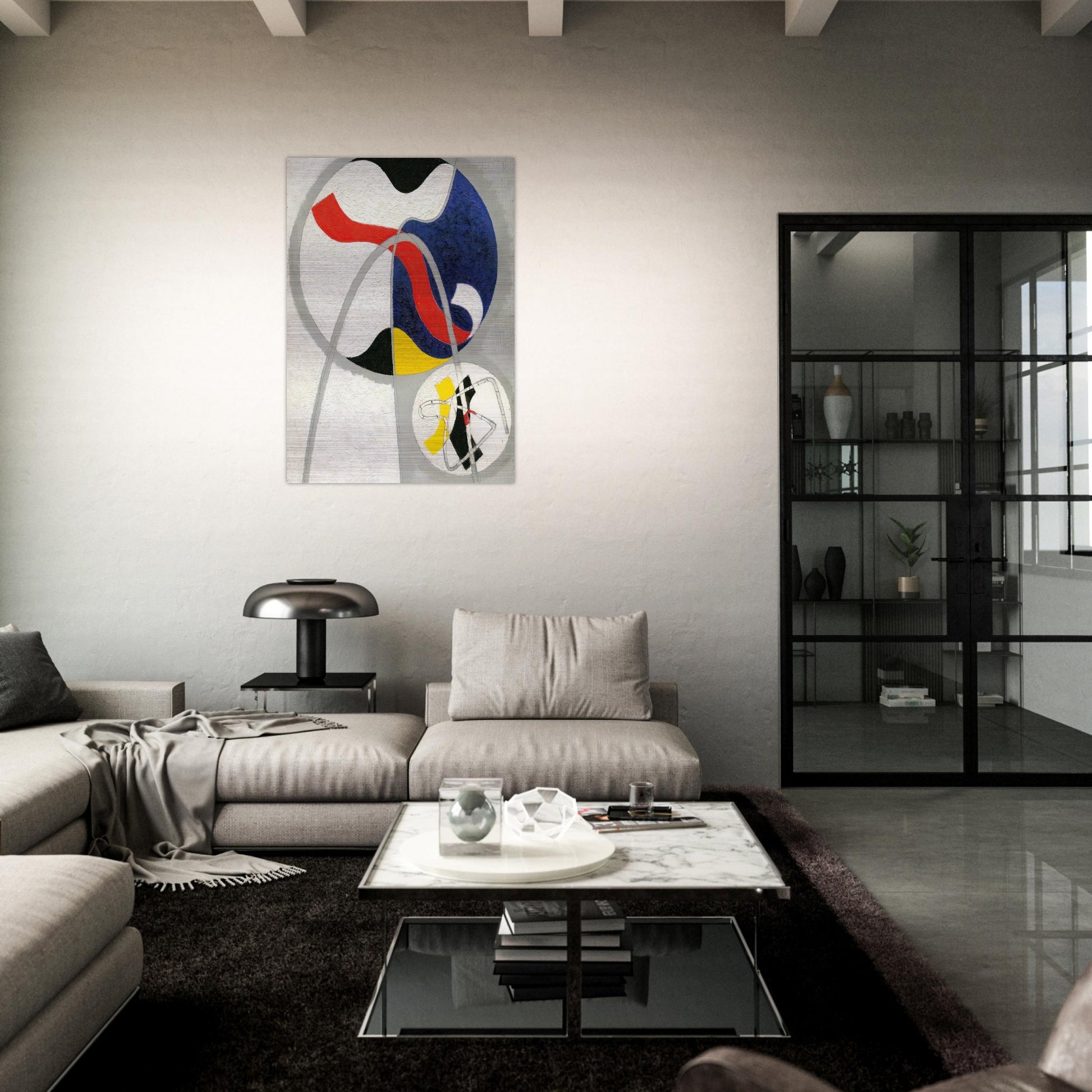 Project for the sculpture Bennett - Laszlo Moholy-Nagy Brushed Aluminum Print - 70x100 cm / 28x40 inches | Laszlo Moholy-Nagy Aluminum Print | Laszlo Moholy-Nagy Prints