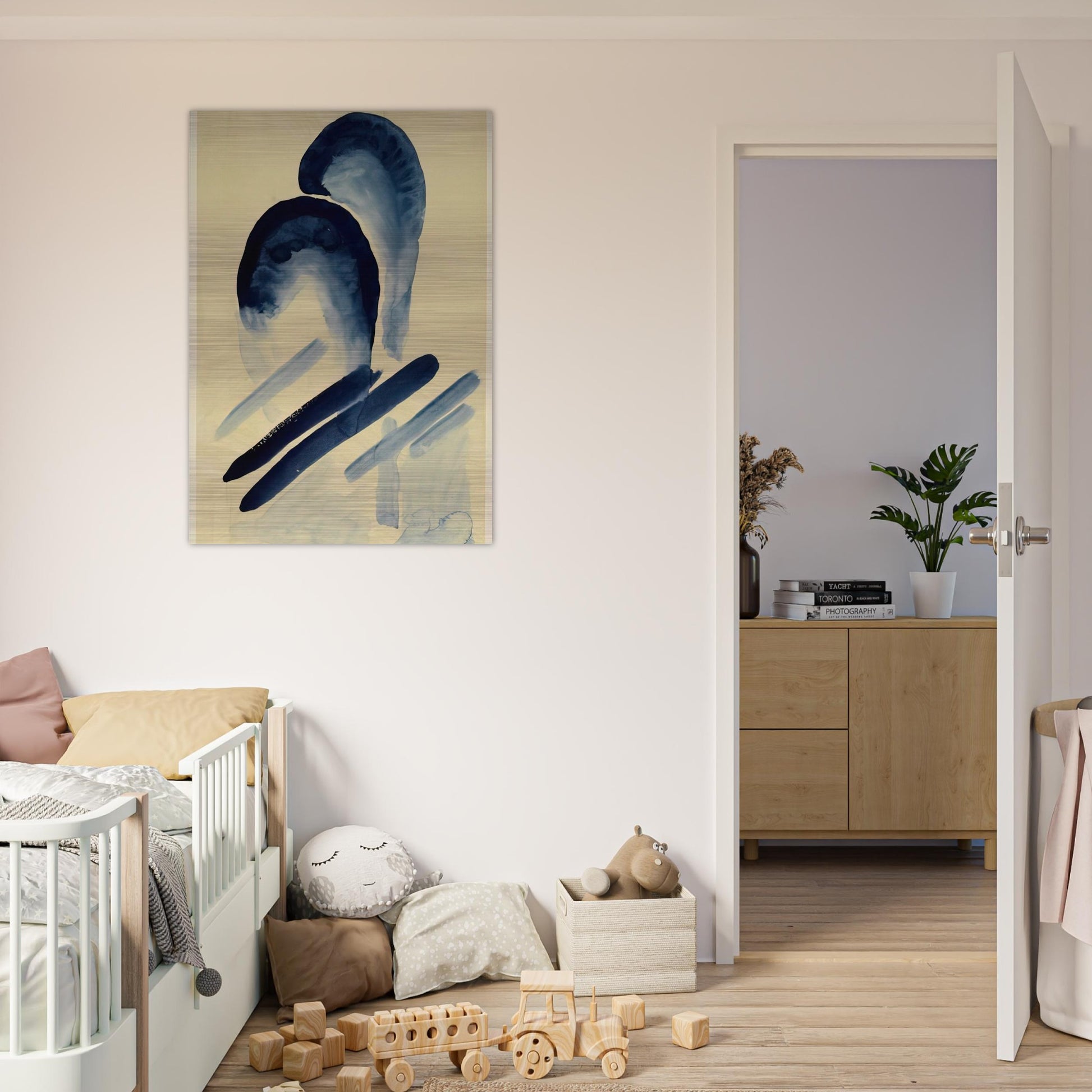 Blue-03 - Georgia O'Keeffe Brushed Aluminum Print - 70x100 cm / 28x40 inches | Georgia O'Keeffe Aluminum Print | Georgia O'Keeffe Prints
