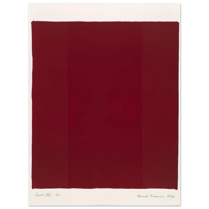 Barnett Newman - Canto XVII  75x100 cm / 30x40inches Fine Art Poster