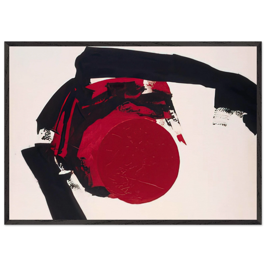 COMPOSITION I - Luis Feito Framed Art Print – Black Wooden Frame - Default Title - -Framed Art Print