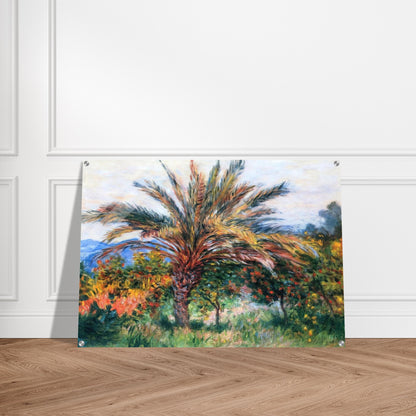Palm Tree at Bordighera - claude monet Acrylic Print - 70x100 cm / 28x40″ inches | claude monet Wall Art | claude monet Prints