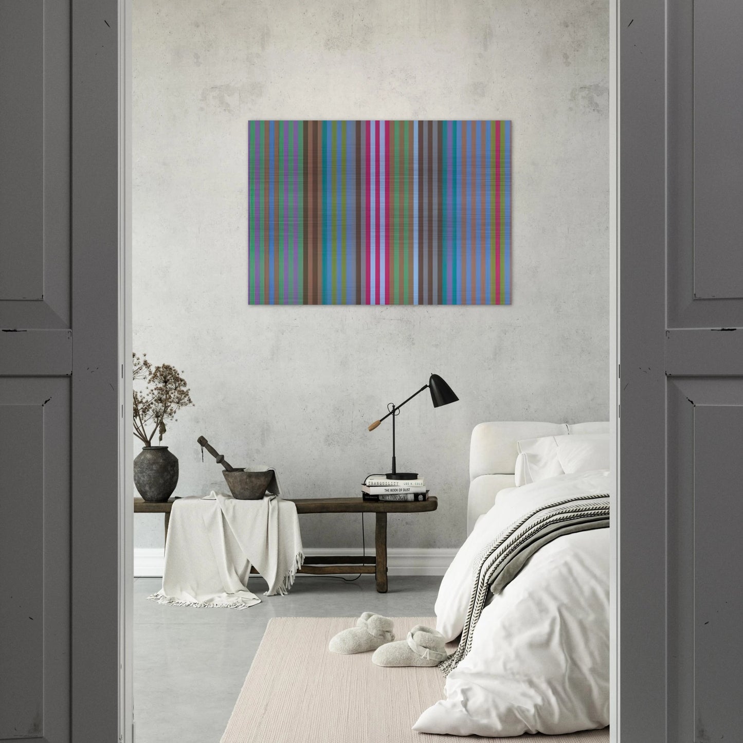 Bulletproof - 1969 - Gene Davis Brushed Aluminum Print - 70x100 cm / 28x40 inches | Gene Davis Aluminum Print | Gene Davis Prints