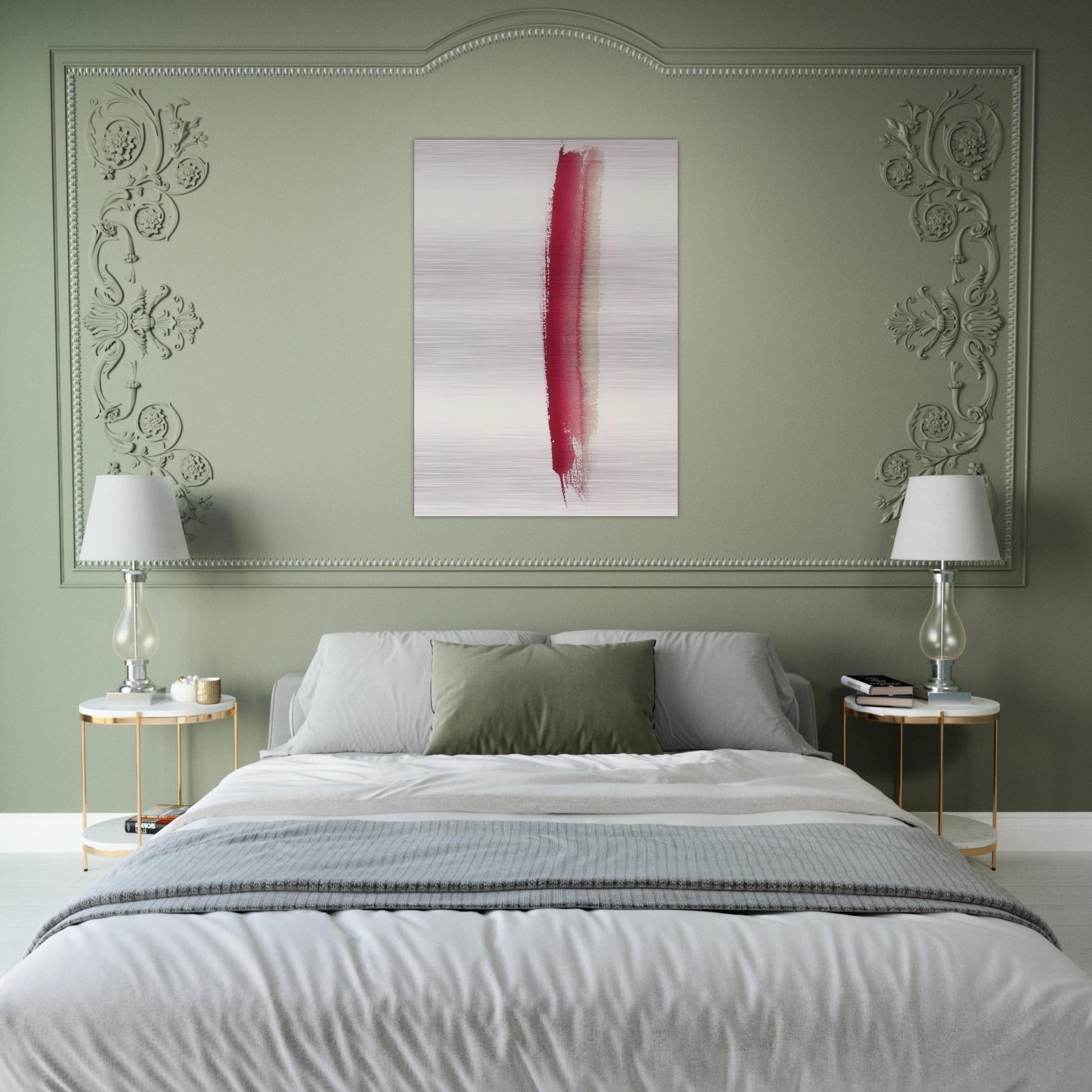 Untitled  SF49-075  - Sam Francis Brushed Aluminum Print - 70x100 cm / 28x40 inches | Sam Francis Aluminum Print | Sam Francis Prints