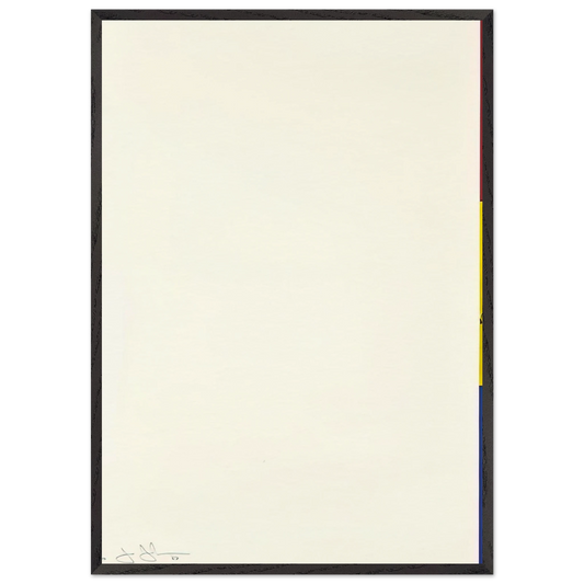 UNTITLED RULER ULAE 56 - Jasper Johns Framed Art Print – Black Wooden Frame - Default Title - -Framed Art Print