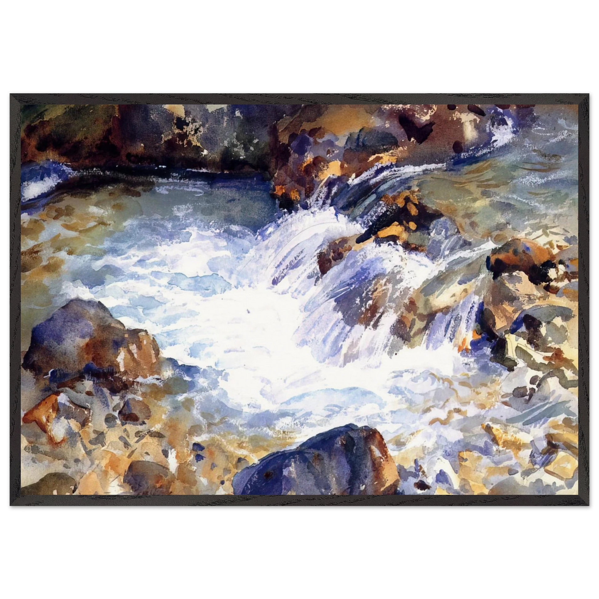 In the Tyrol - John Singer Sargent Framed Art Print – Black Wooden Frame - Default Title - -Framed Art Print