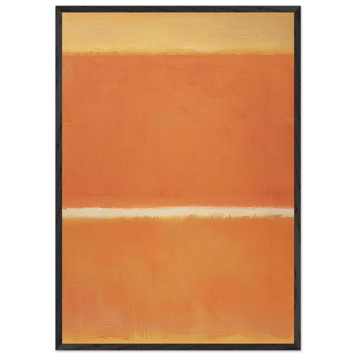 No11 - 1963 - Mark Rothko 70x100 cm / 28x40 inches Framed Art Print – Black Wooden Frame
