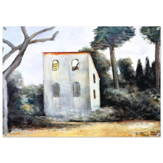 LA CASA ABBANDONATA 1930 - Carlo Carra Acrylic Print - 70x100 cm / 28x40″ inches