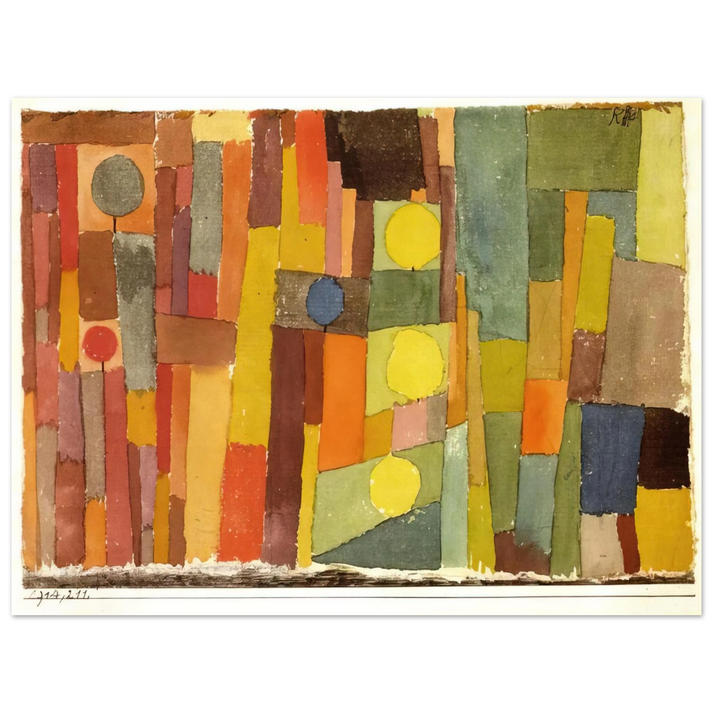 Paul Klee - IN THE STYLE OF KAIROUAN 1914  75x100 cm / 30x40inches Fine Art Poster