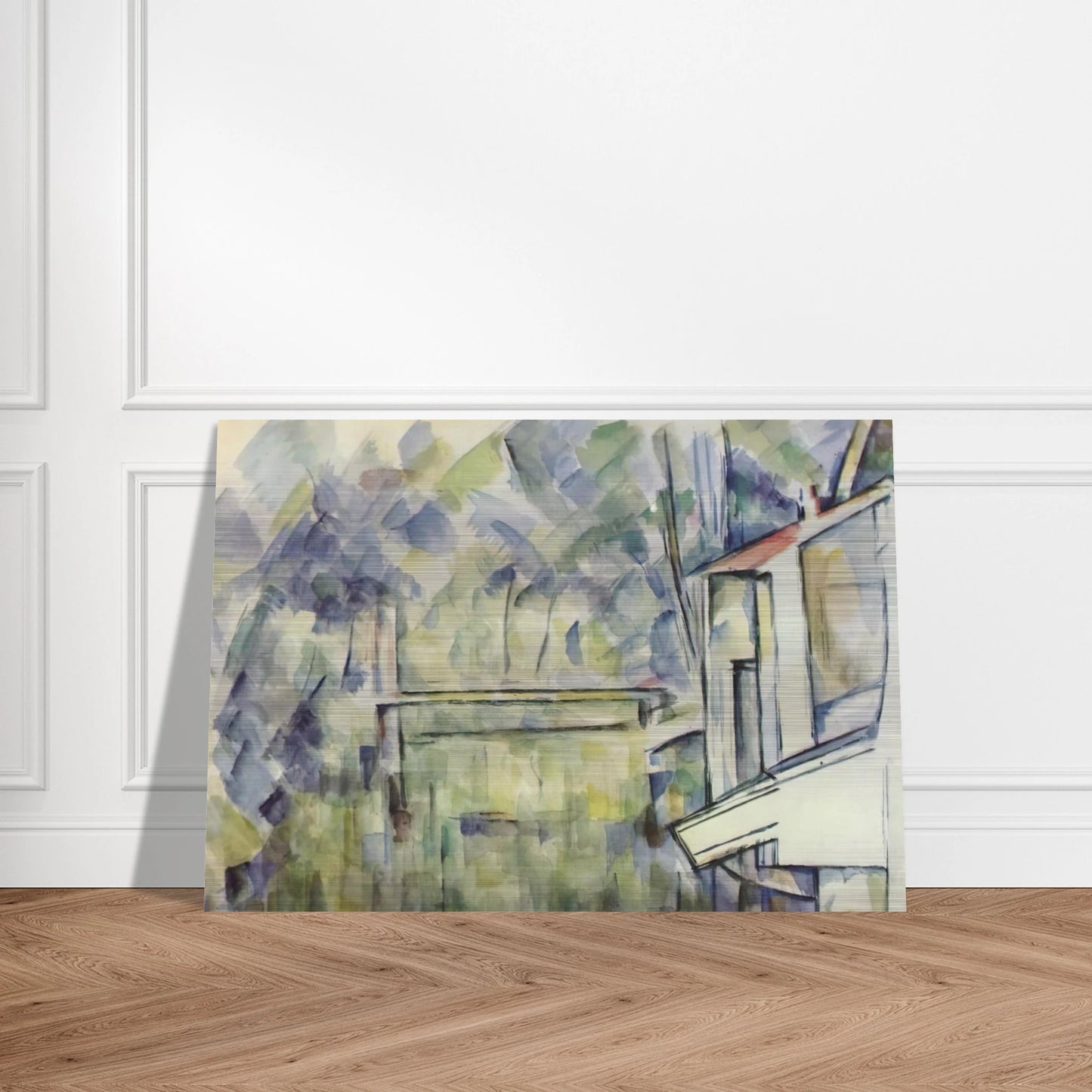 Mill on the River - Paul Cézanne Brushed Aluminum Print - 70x100 cm / 28x40 inches | Paul Cézanne Aluminum Print | Paul Cézanne Prints