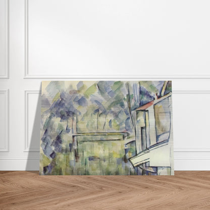 Mill on the River - Paul Cézanne Brushed Aluminum Print - 70x100 cm / 28x40 inches | Paul Cézanne Aluminum Print | Paul Cézanne Prints