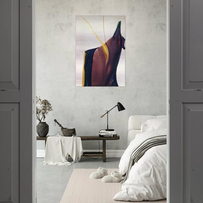 Phenomena Yellow Strike - 1963 - Paul Jenkins Brushed Aluminum Print - 70x100 cm / 28x40 inches | Paul Jenkins Aluminum Print | Paul Jenkins Prints