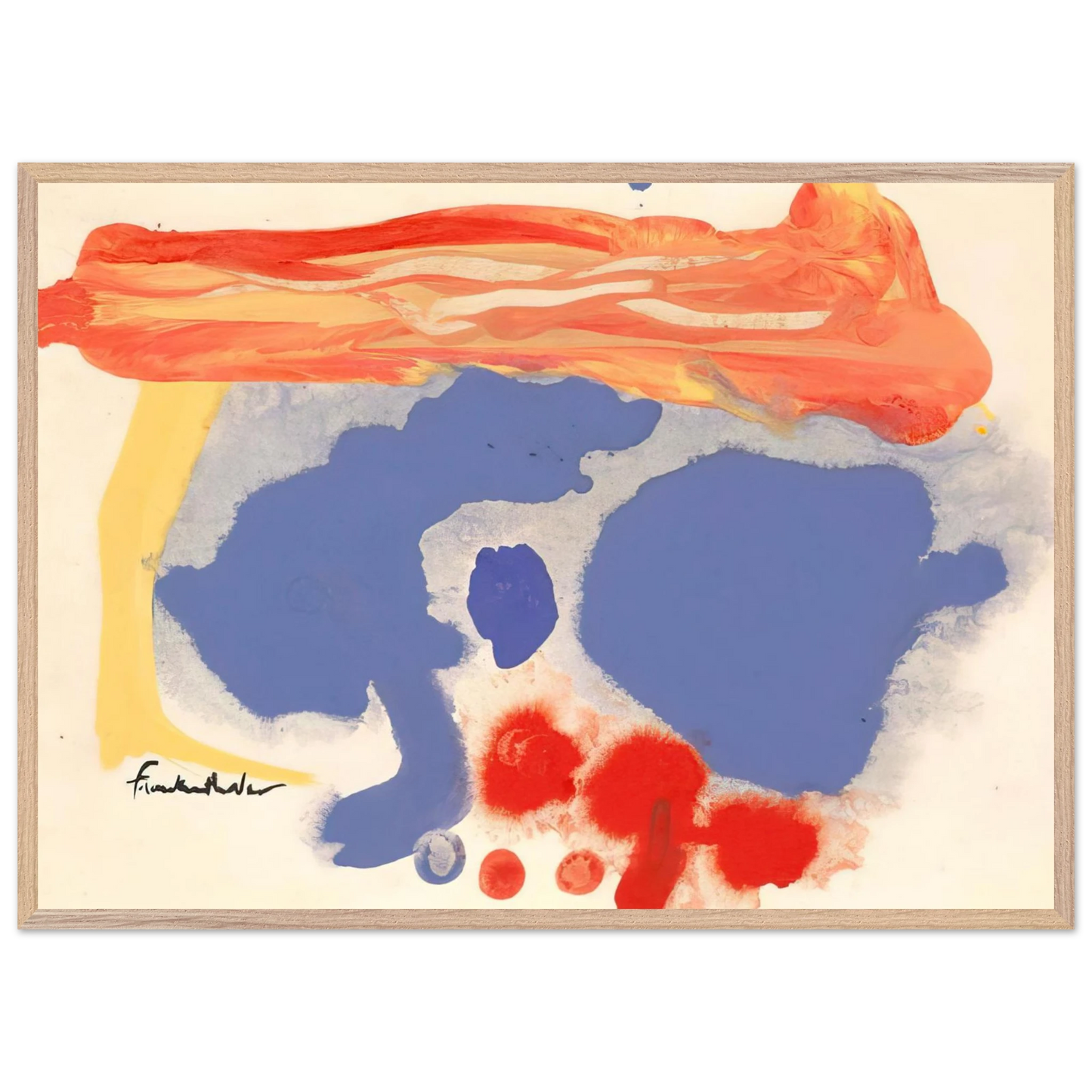 Helen Frankenthaler - Summerscene, Provincetown - 1961 Wall art - 75x100 cm / 30x40 inches - Fine Art Poster - -