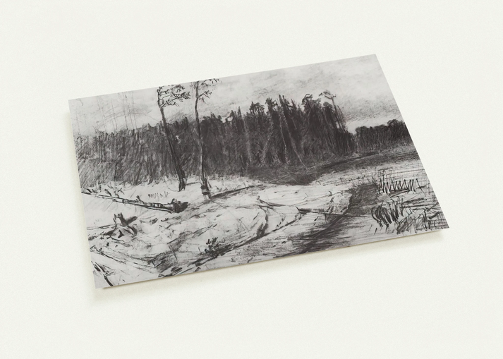 Forest near the water By Arkhyp Kuindzhi Pack of 10 Post Cards | Arkhyp Kuindzhi Post Cards | A6 (10.5 x 14.8 cm) - 4.1 x 5.8 inches